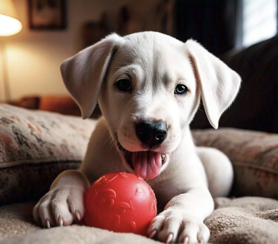 Cachorro de Dogo Argentino Jugando