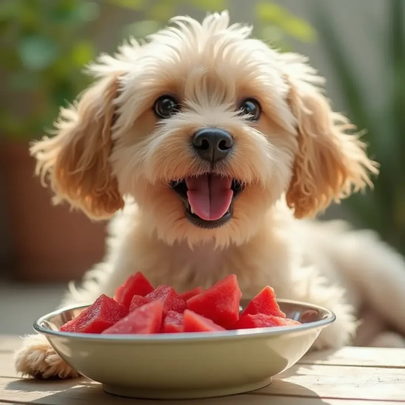 Las partes de la sandía que los perritos pueden comer y las que deben evitar.