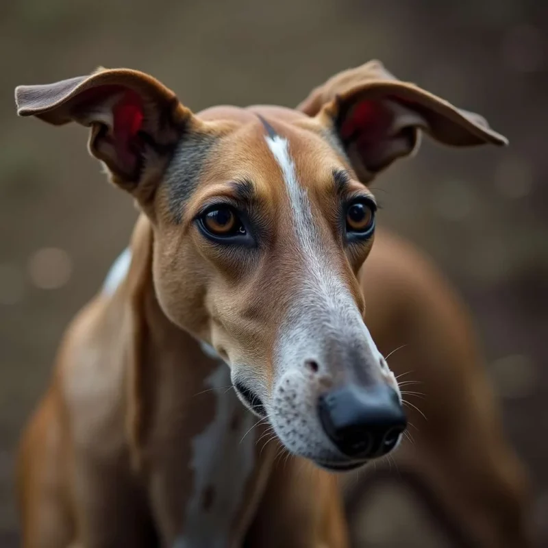 Primer plano de un Galgo Italiano